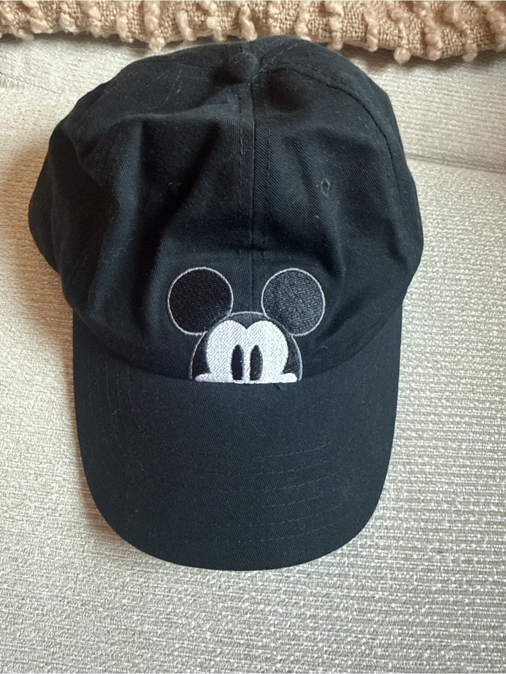 Women’s Disney Black Mickey Mouse Embroidered Baseball Cap
